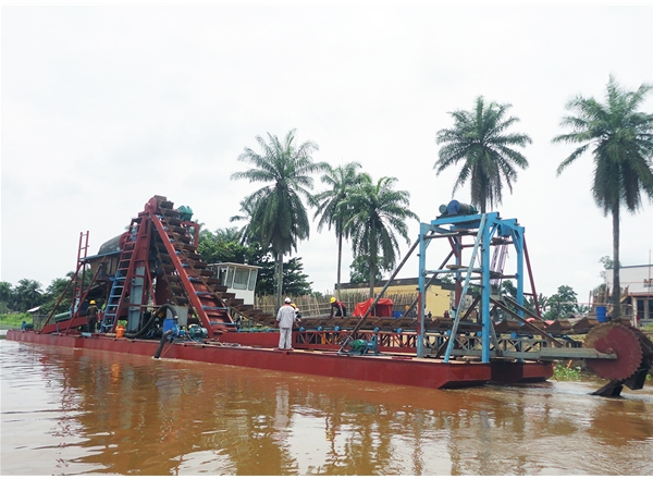 KH BCD-100 chain bucket dredger